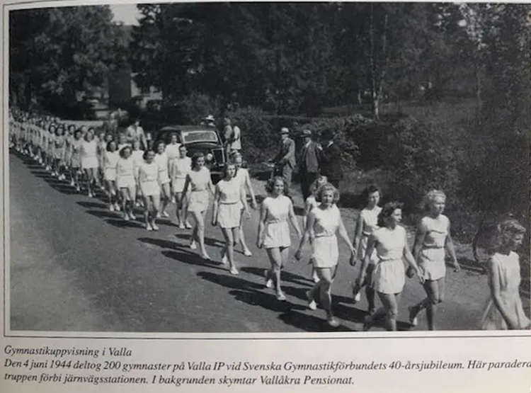 Foto gymnastikuppvisning 1944
